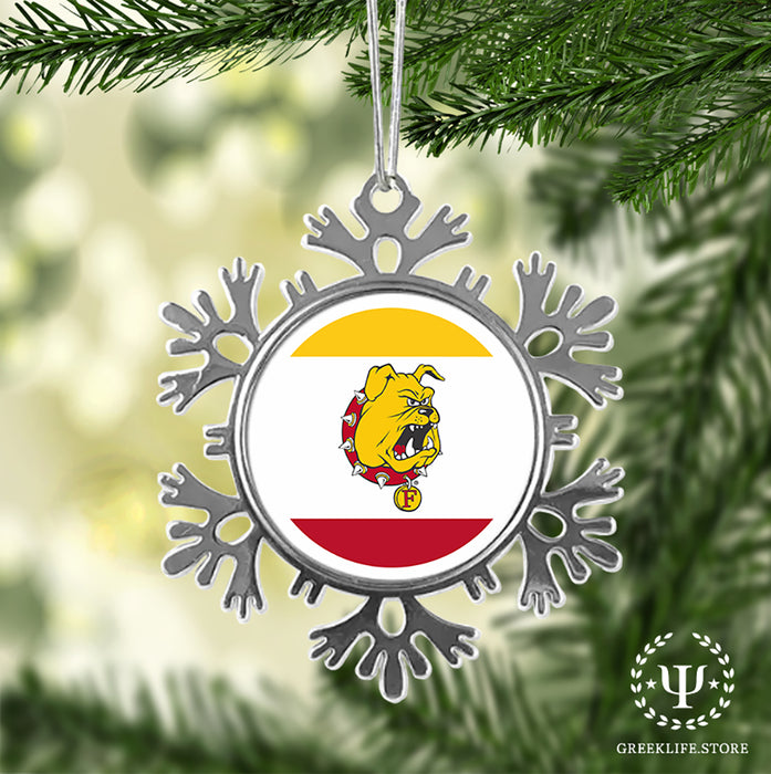 Ferris State University Christmas Ornament - Snowflake Metal