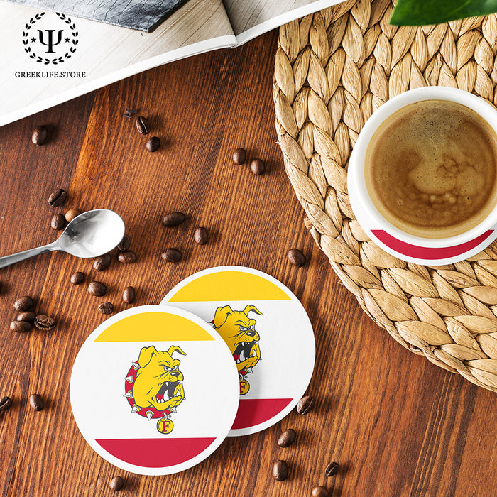 Ferris State University Beverage coaster round (Set of 4)