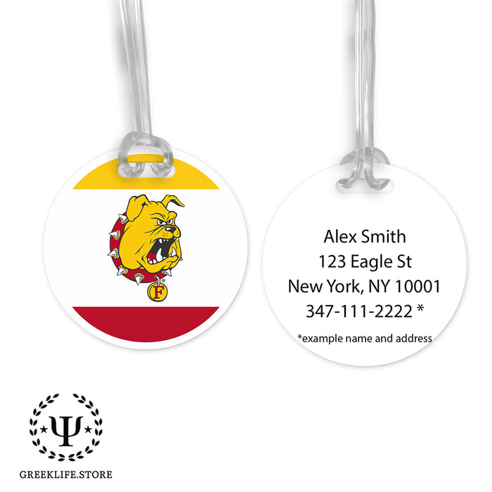 Ferris State University Luggage Bag Tag (round)