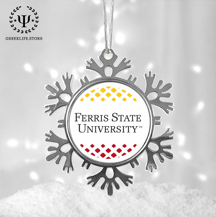 Ferris State University Christmas Ornament - Snowflake Metal