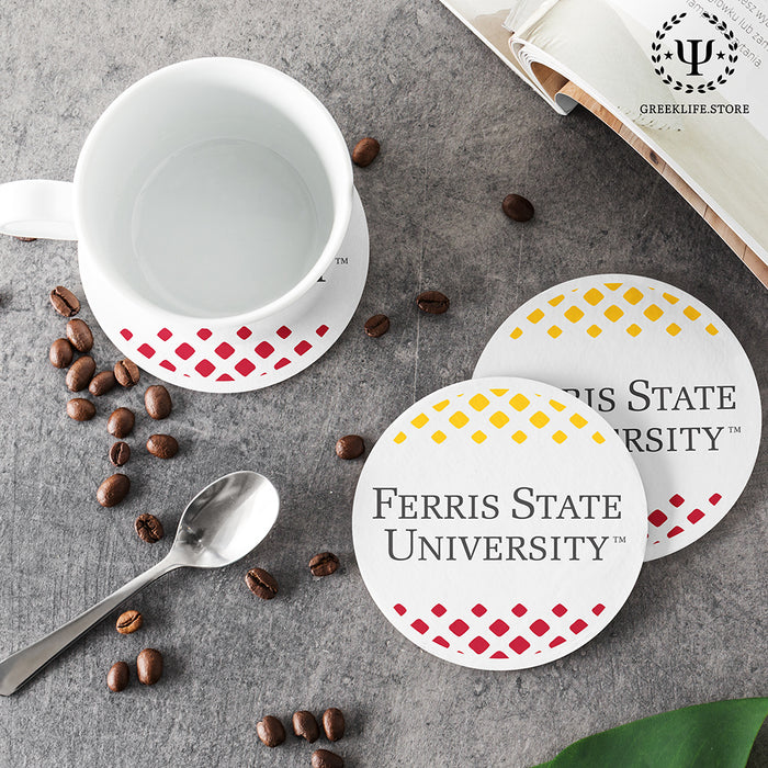 Ferris State University Beverage coaster round (Set of 4)