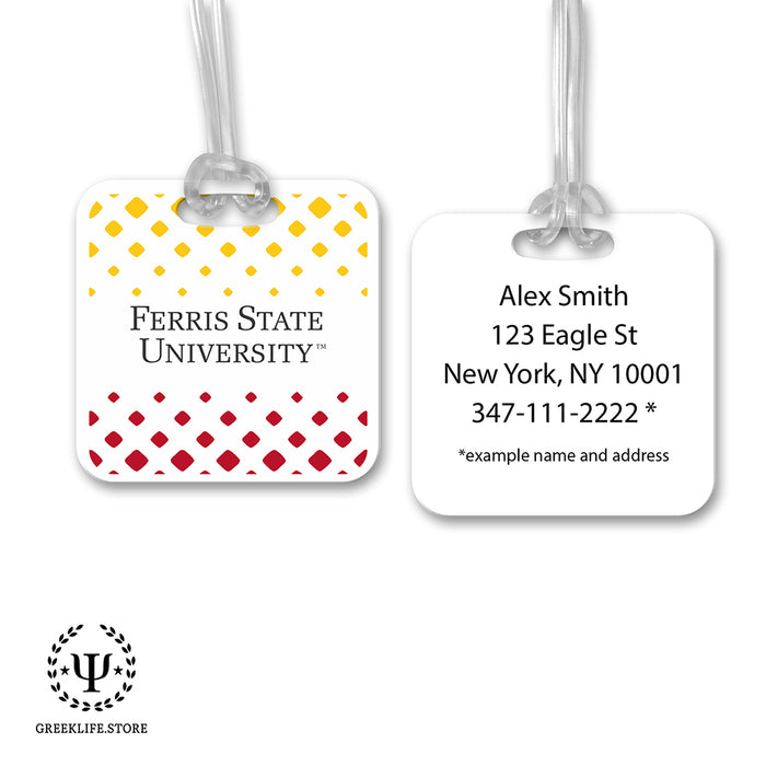 Ferris State University Luggage Bag Tag (square)