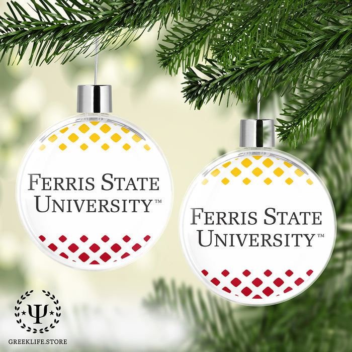 Ferris State University Christmas Ornament Flat Round