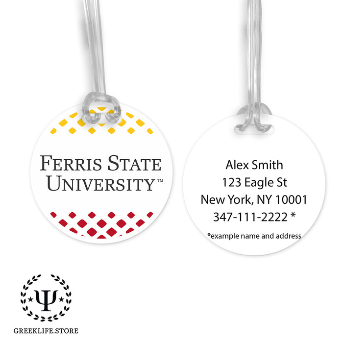 Ferris State University Luggage Bag Tag (round)