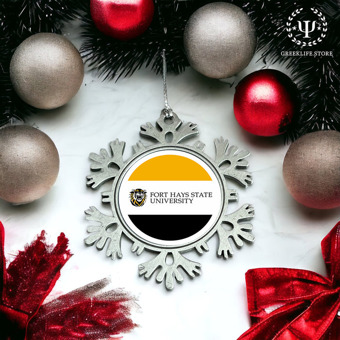Fort Hays State University Christmas Ornament - Snowflake Metal