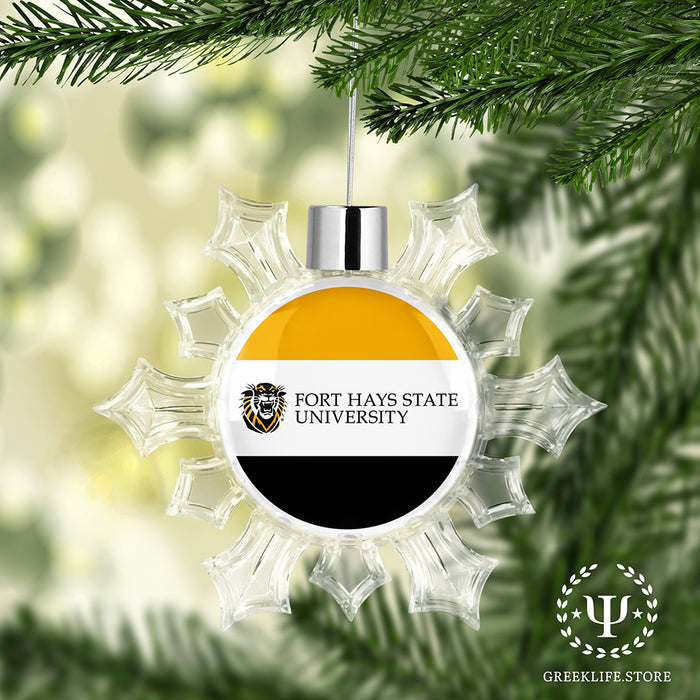 Fort Hays State University Christmas Ornament - Snowflake