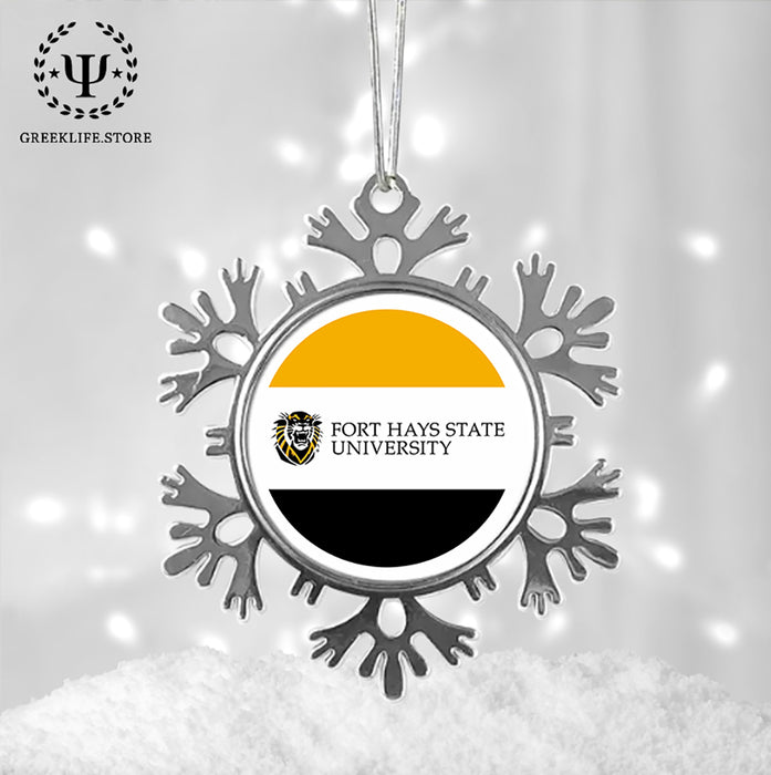 Fort Hays State University Christmas Ornament - Snowflake Metal