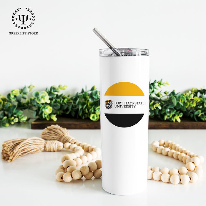 Fort Hays State University Stainless Steel Skinny Tumbler 20 OZ