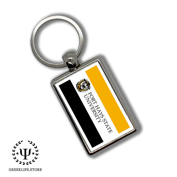 Fort Hays State University Keychain Rectangular