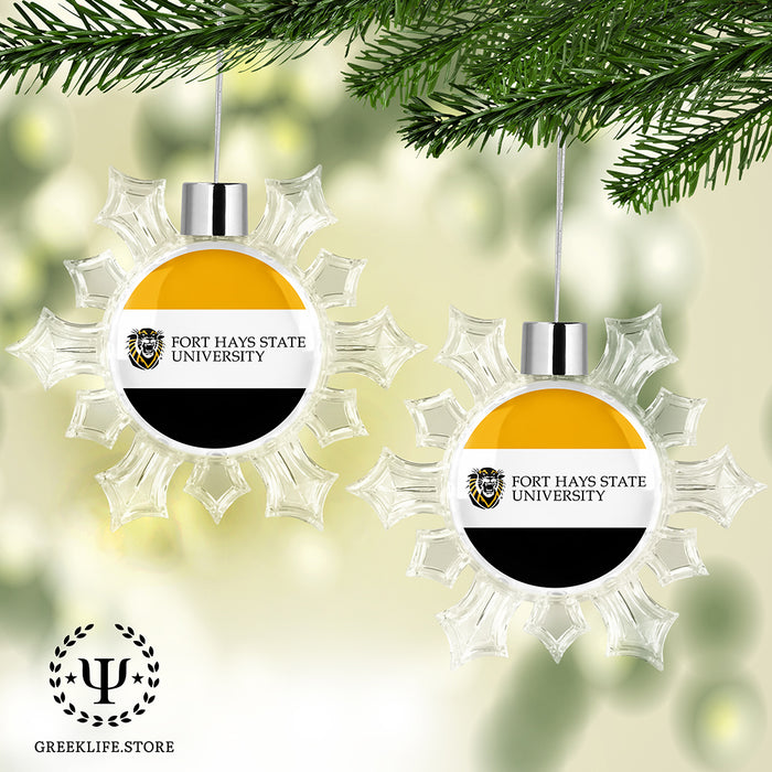 Fort Hays State University Christmas Ornament - Snowflake