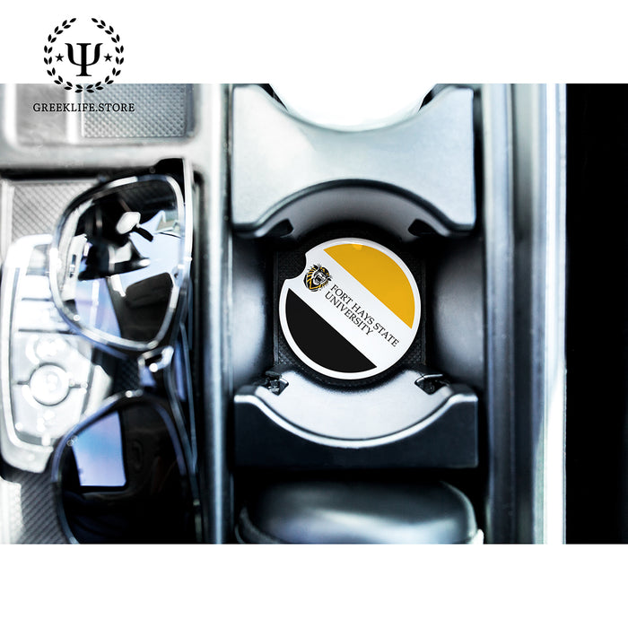 Fort Hays State University Car Cup Holder Coaster (Set of 2)