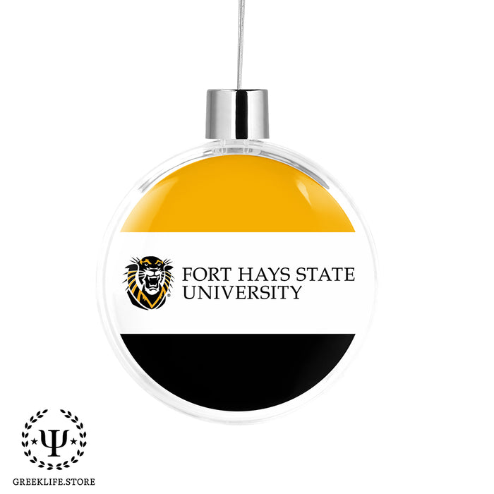 Fort Hays State University Christmas Ornament Flat Round