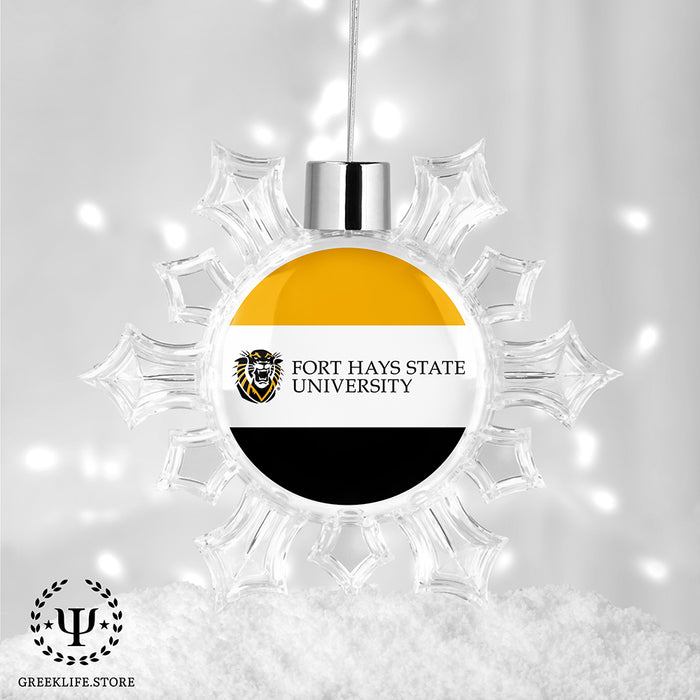 Fort Hays State University Christmas Ornament - Snowflake