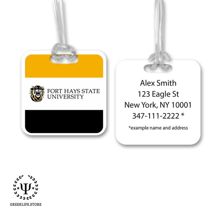 Fort Hays State University Luggage Bag Tag (square)