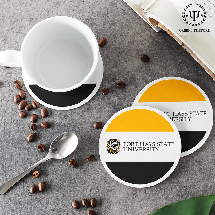 Fort Hays State University Beverage coaster round (Set of 4)
