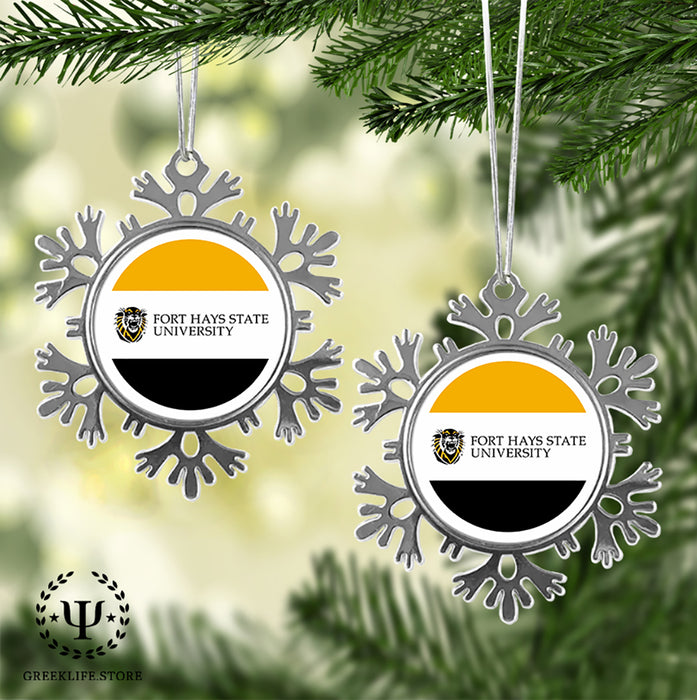 Fort Hays State University Christmas Ornament - Snowflake Metal