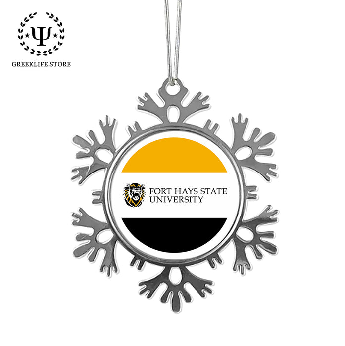 Fort Hays State University Christmas Ornament - Snowflake Metal