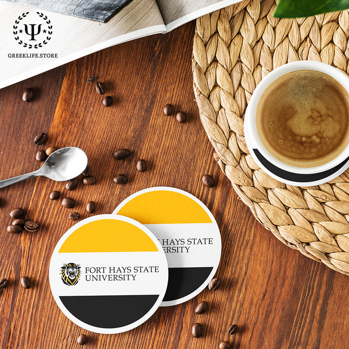 Fort Hays State University Beverage coaster round (Set of 4)
