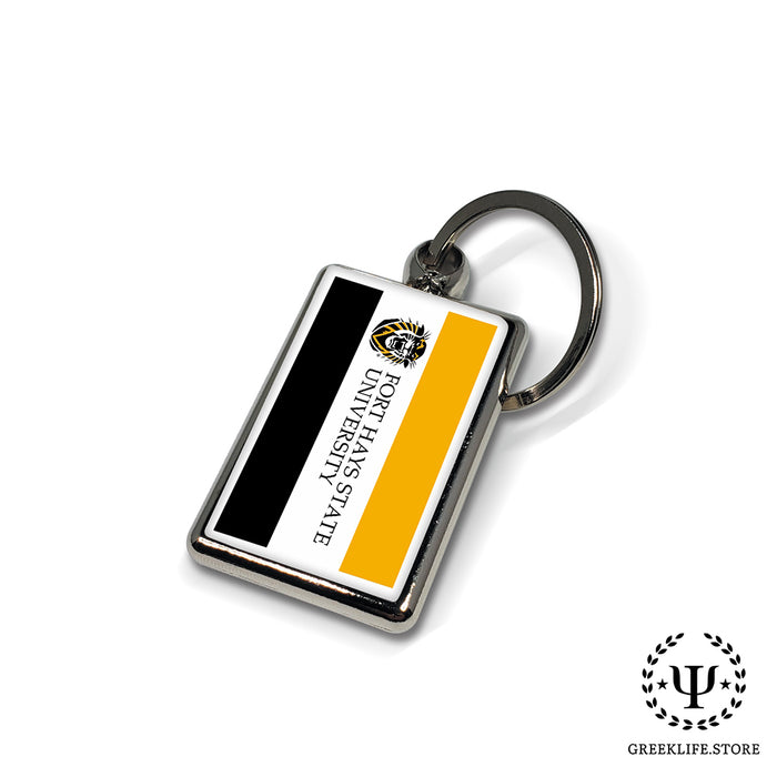 Fort Hays State University Keychain Rectangular
