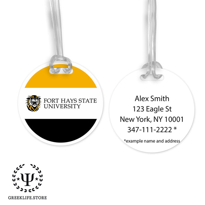 Fort Hays State University Luggage Bag Tag (round)