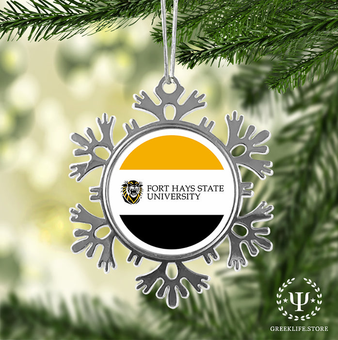 Fort Hays State University Christmas Ornament - Snowflake Metal
