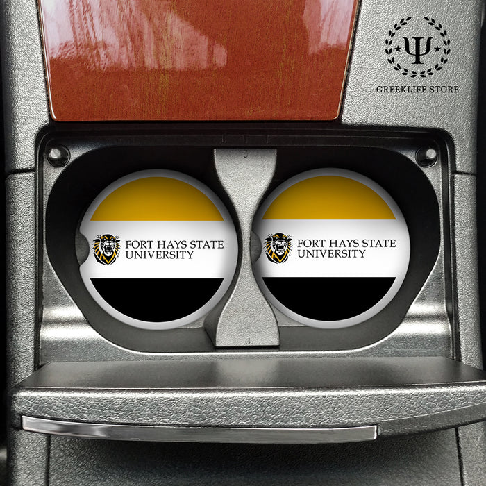 Fort Hays State University Car Cup Holder Coaster (Set of 2)