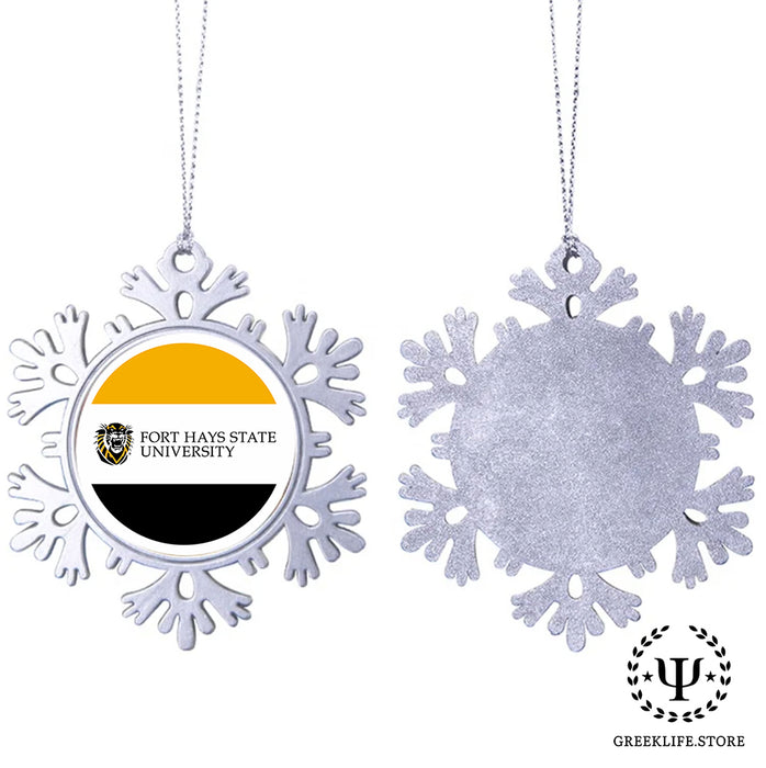 Fort Hays State University Christmas Ornament - Snowflake Metal