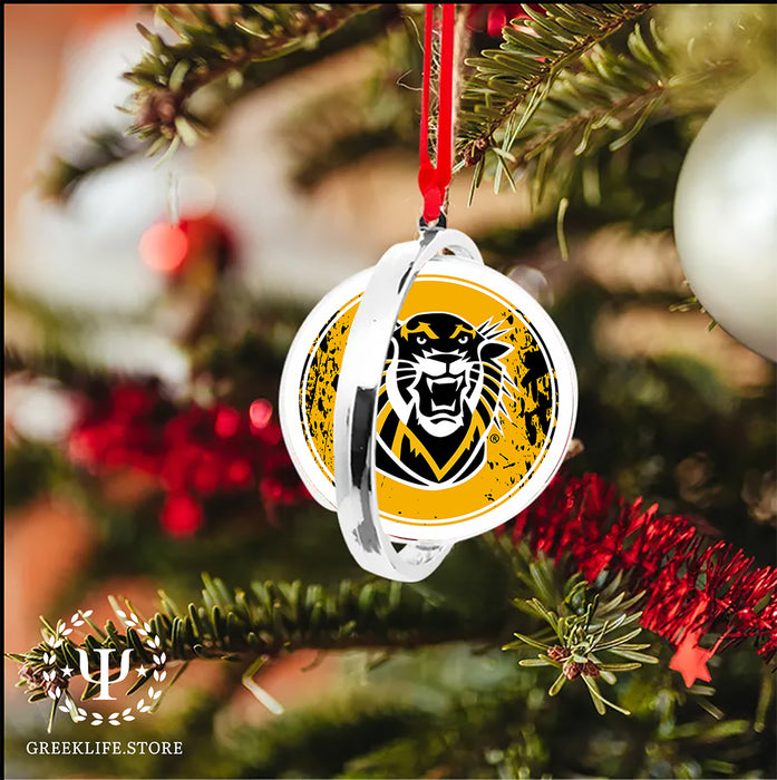 Fort Hays State University Christmas Reversible Flat Round Ornament