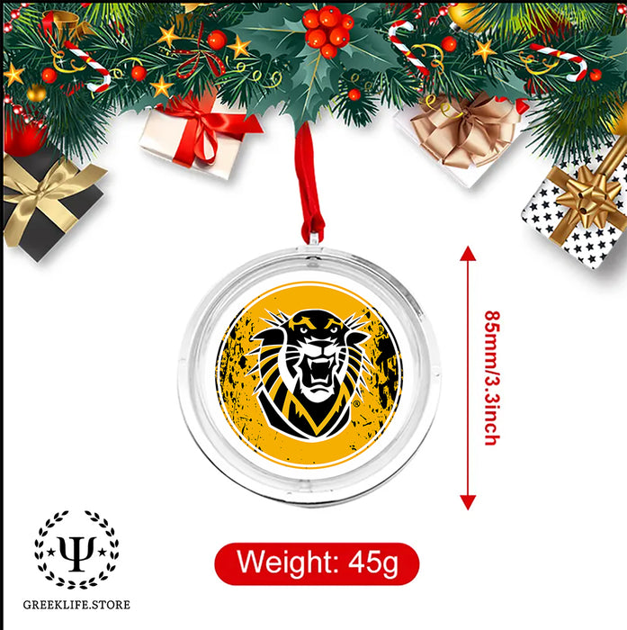 Fort Hays State University Christmas Reversible Flat Round Ornament