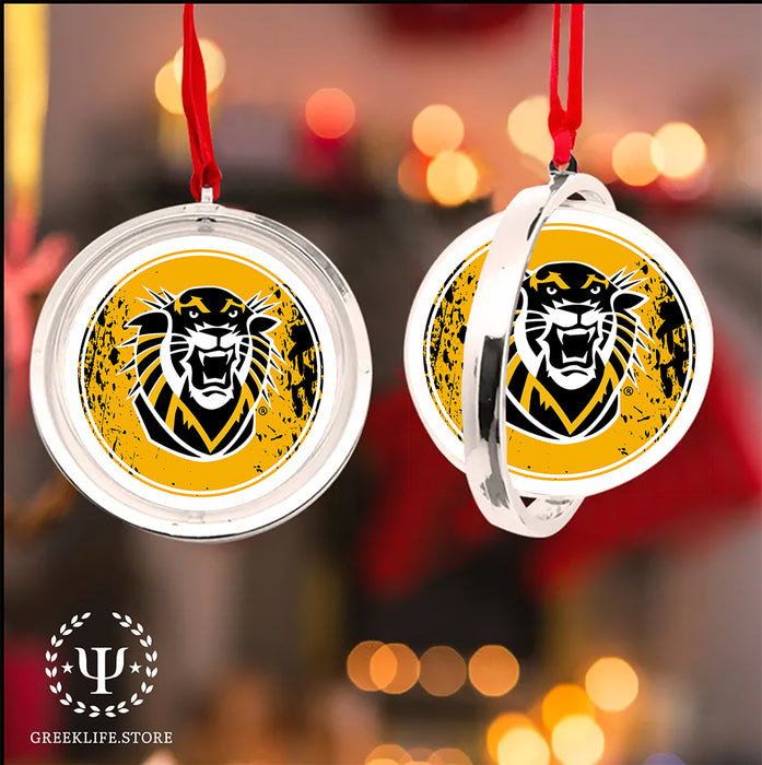 Fort Hays State University Christmas Reversible Flat Round Ornament