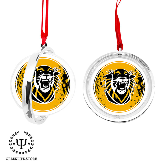 Fort Hays State University Christmas Reversible Flat Round Ornament