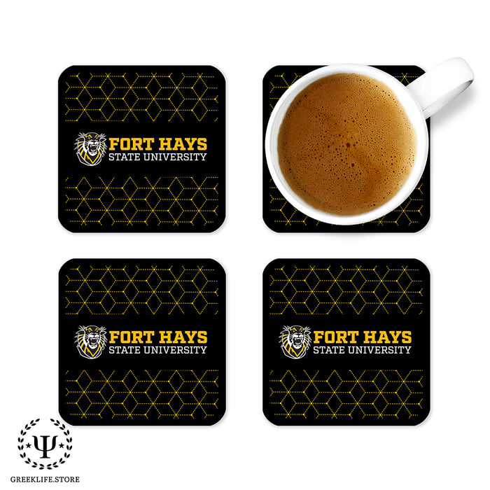 Fort Hays State University Beverage Coasters Square (Set of 4)