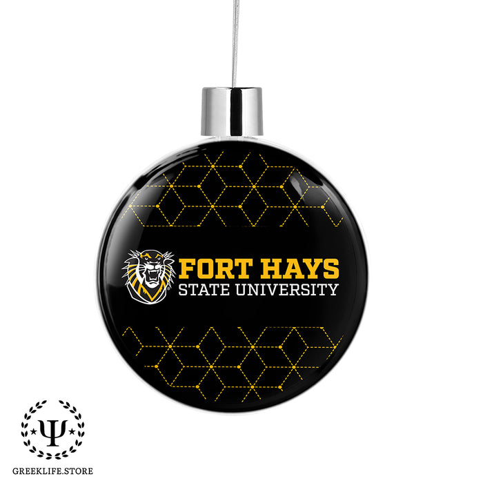 Fort Hays State University Christmas Ornament Flat Round