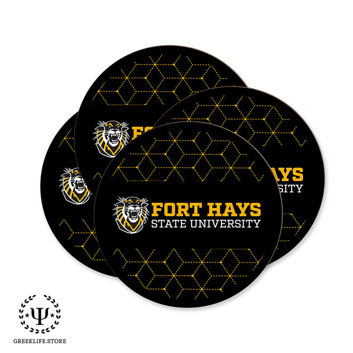 Fort Hays State University Beverage coaster round (Set of 4)