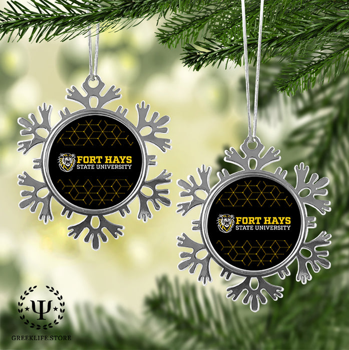 Fort Hays State University Christmas Ornament - Snowflake Metal
