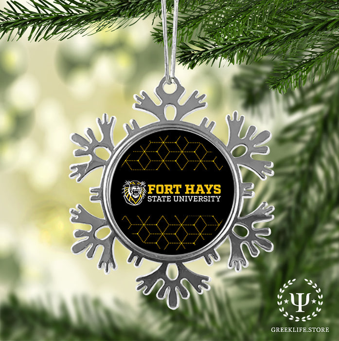 Fort Hays State University Christmas Ornament - Snowflake Metal