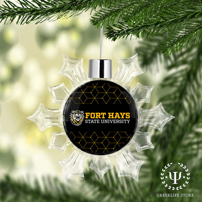Fort Hays State University Christmas Ornament - Snowflake