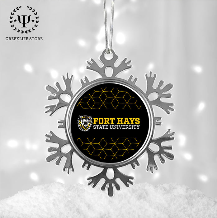Fort Hays State University Christmas Ornament - Snowflake Metal