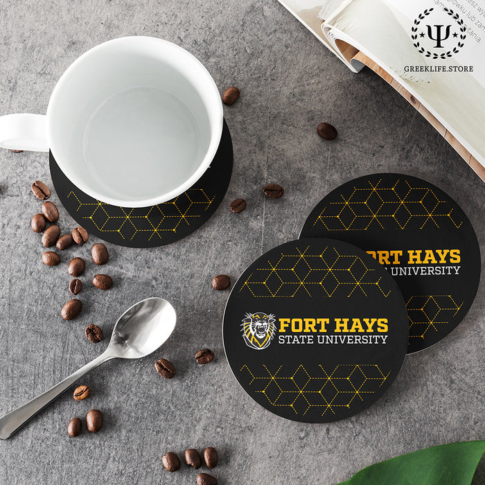 Fort Hays State University Beverage coaster round (Set of 4)