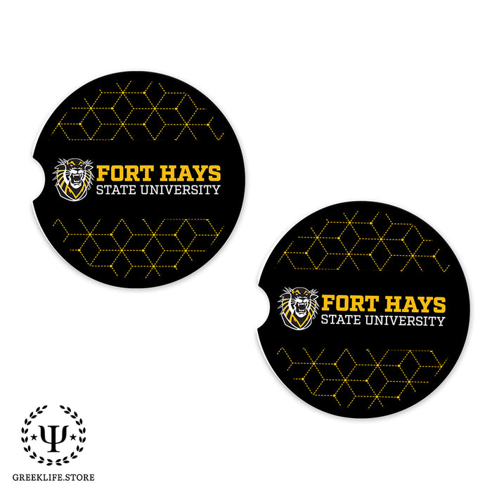 Fort Hays State University Car Cup Holder Coaster (Set of 2)