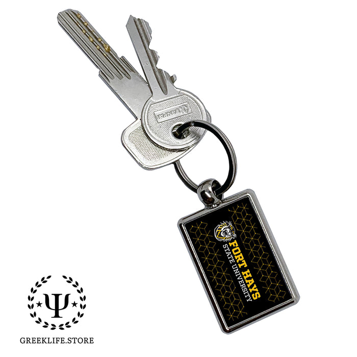 Fort Hays State University Keychain Rectangular