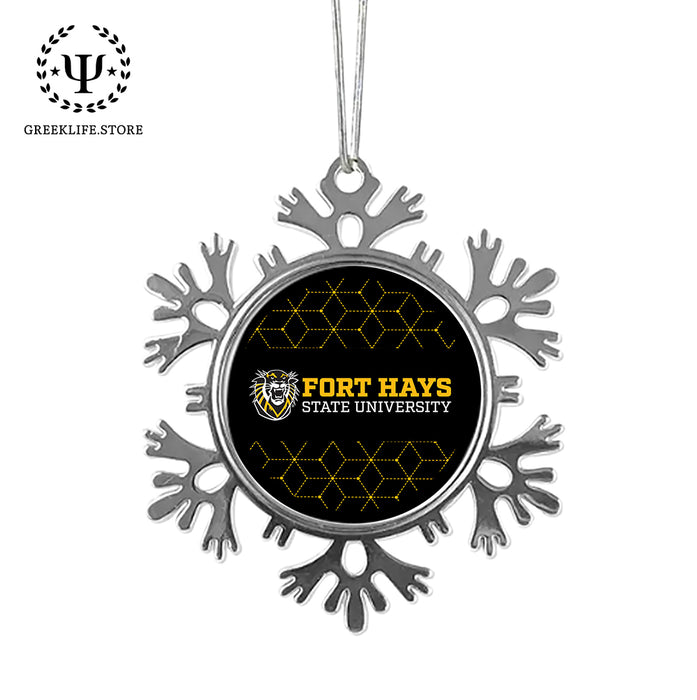 Fort Hays State University Christmas Ornament - Snowflake Metal