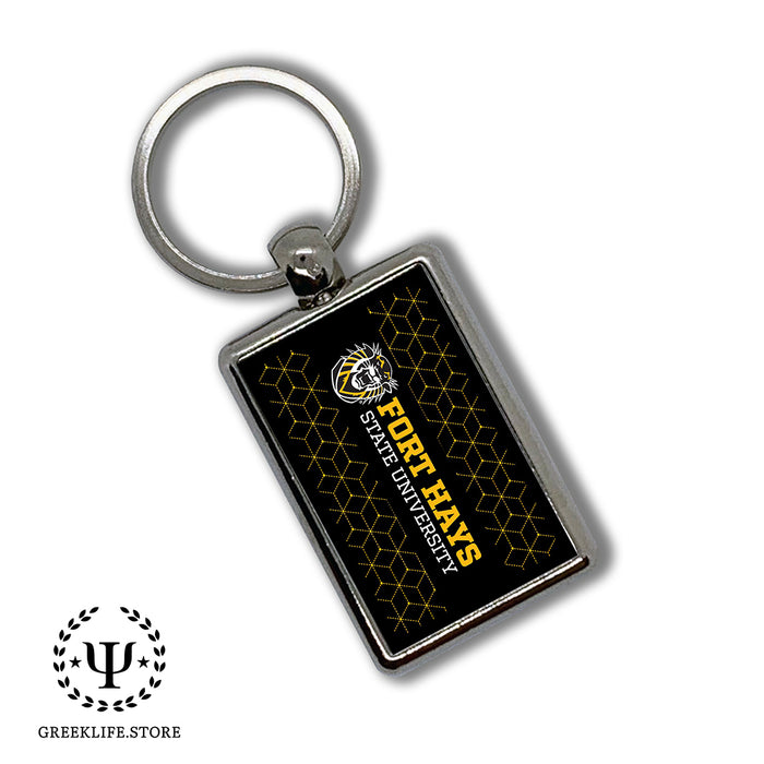 Fort Hays State University Keychain Rectangular