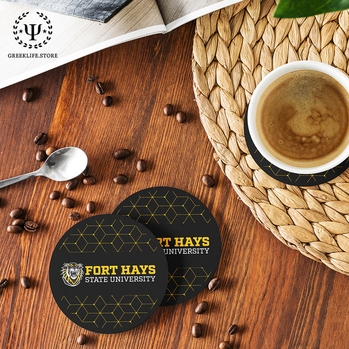 Fort Hays State University Beverage coaster round (Set of 4)