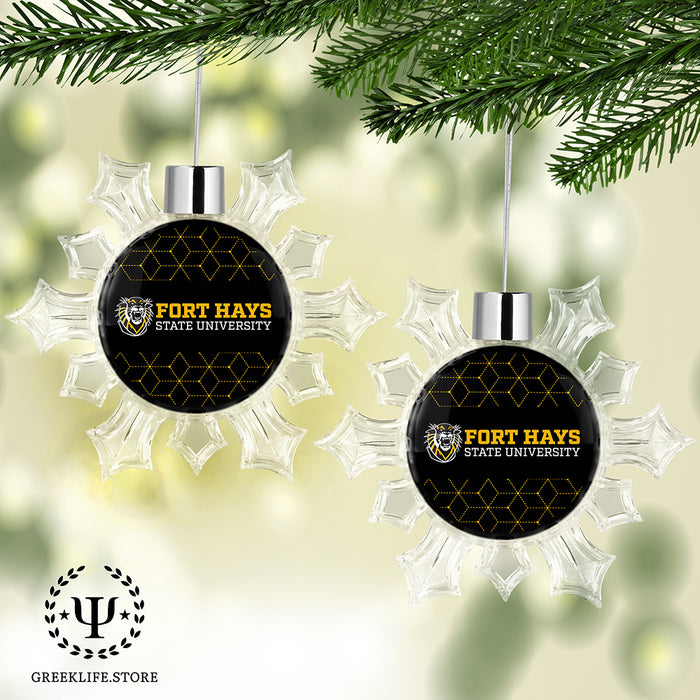 Fort Hays State University Christmas Ornament - Snowflake