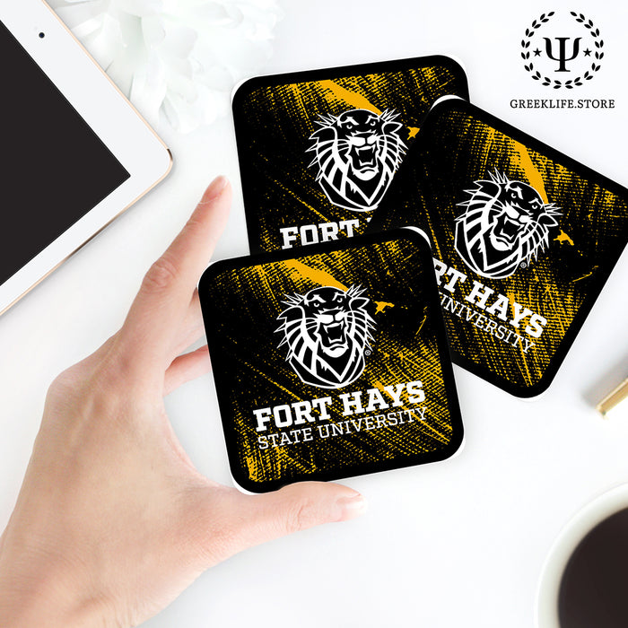 Fort Hays State University Beverage Coasters Square (Set of 4)
