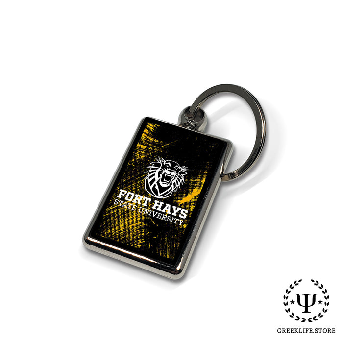 Fort Hays State University Keychain Rectangular