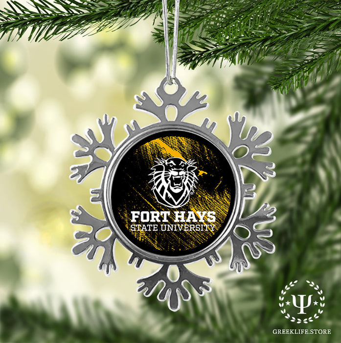 Fort Hays State University Christmas Ornament - Snowflake Metal