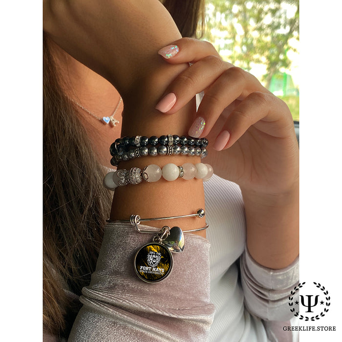 Fort Hays State University Round Adjustable Bracelet