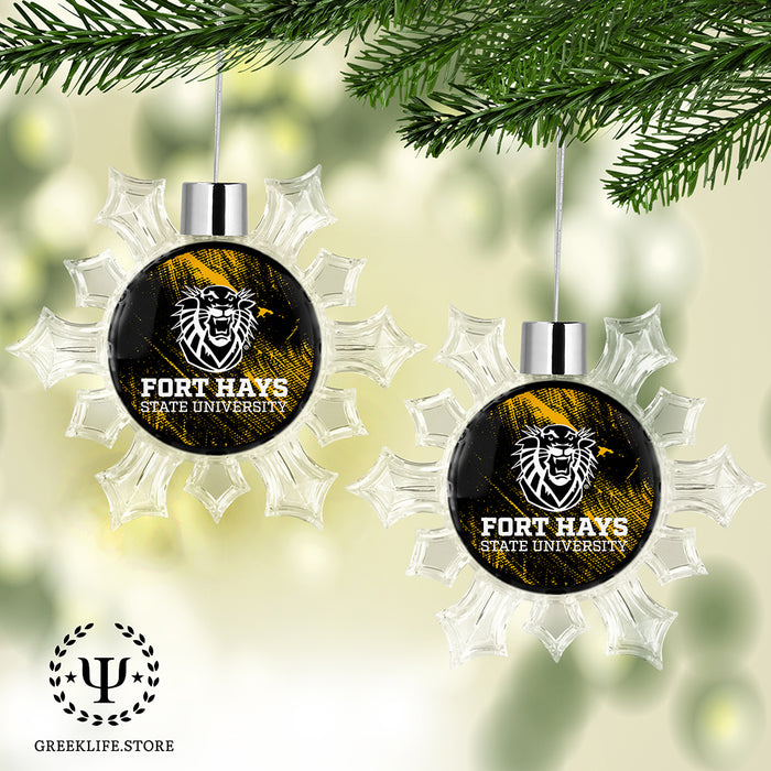 Fort Hays State University Christmas Ornament - Snowflake